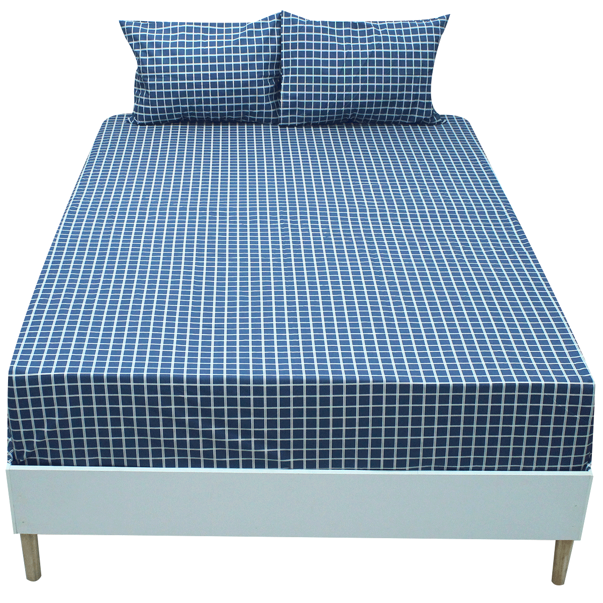 Blue Box Bed Sheet